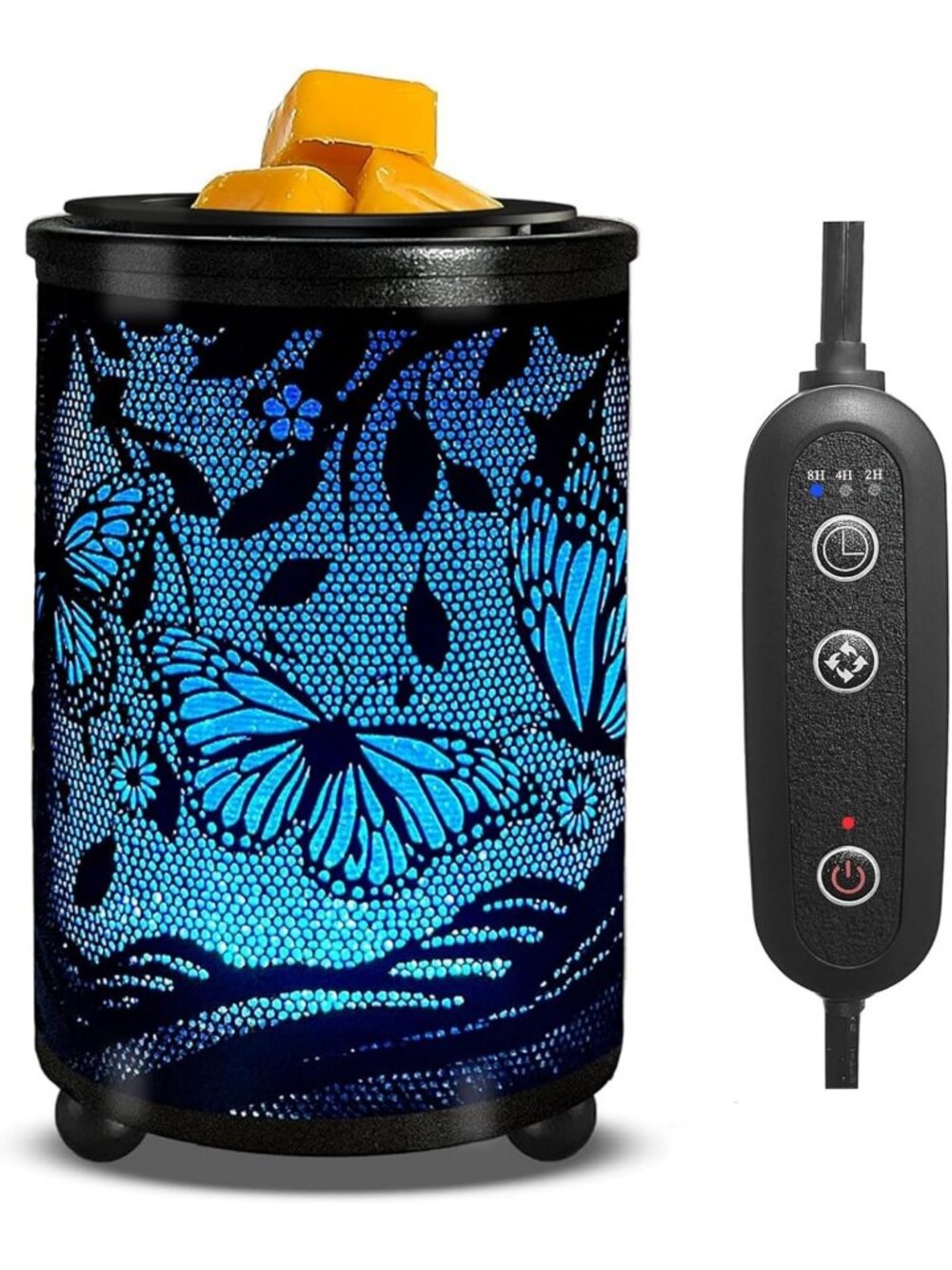 Color Changing Wax Warmer with LED Light | Electric Fragrance Heater for Home